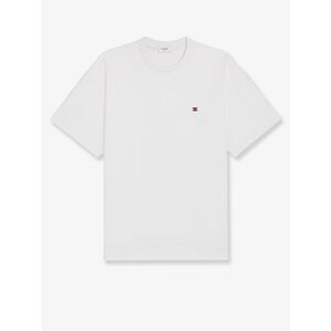 Celine Men Cotton T-Shirt With Logo Embroidery